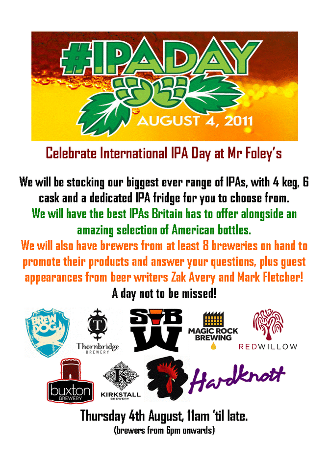 IPA Day at Mr Foleys - Magic Rock Brewing