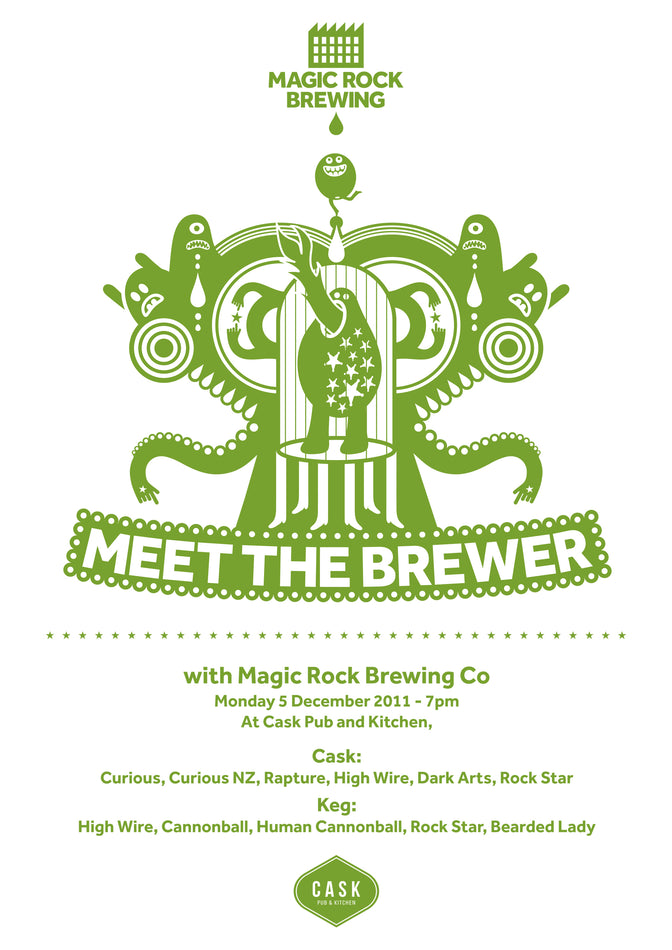 CASK Pub & Kitchen, Meet The Brewer... - Magic Rock Brewing